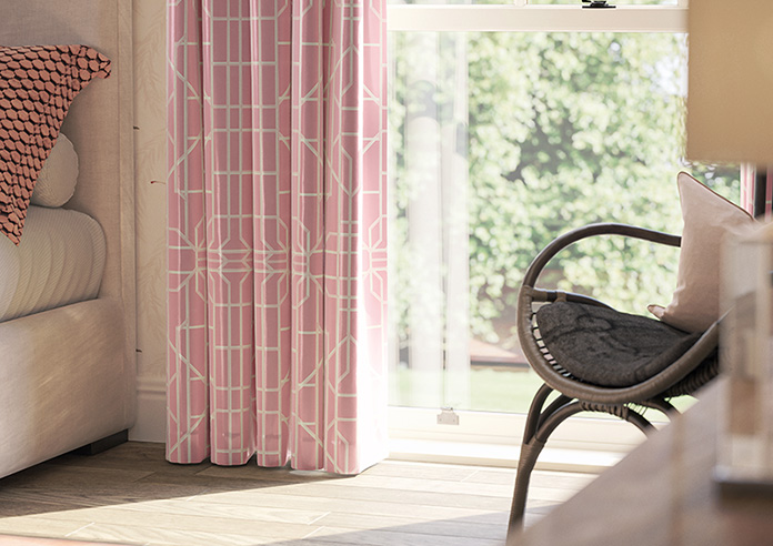 Bamboo Brights, Pink - Made To Measure Curtains - Image 5